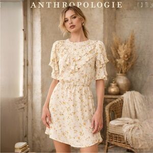 NWT Anthropologie Reformation Malachi Floral Julius Print Mini Dress Size 8